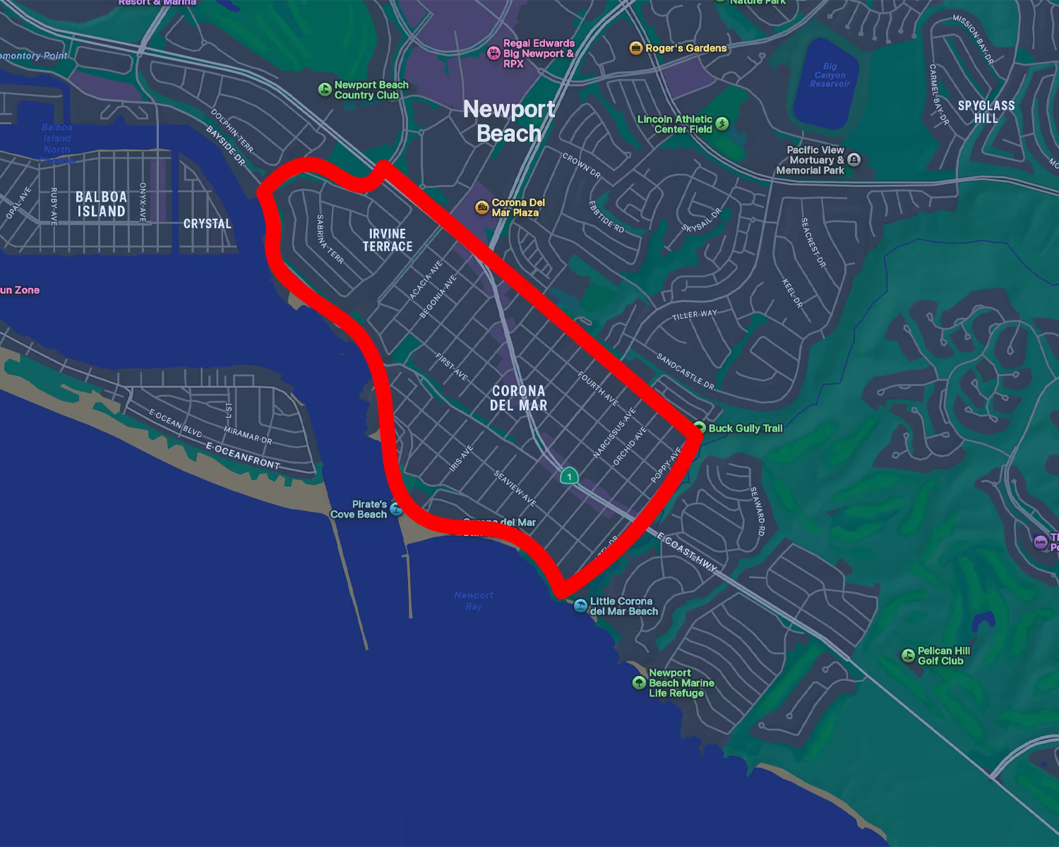 Territory map showing how Neirbi defines your exclusive service area